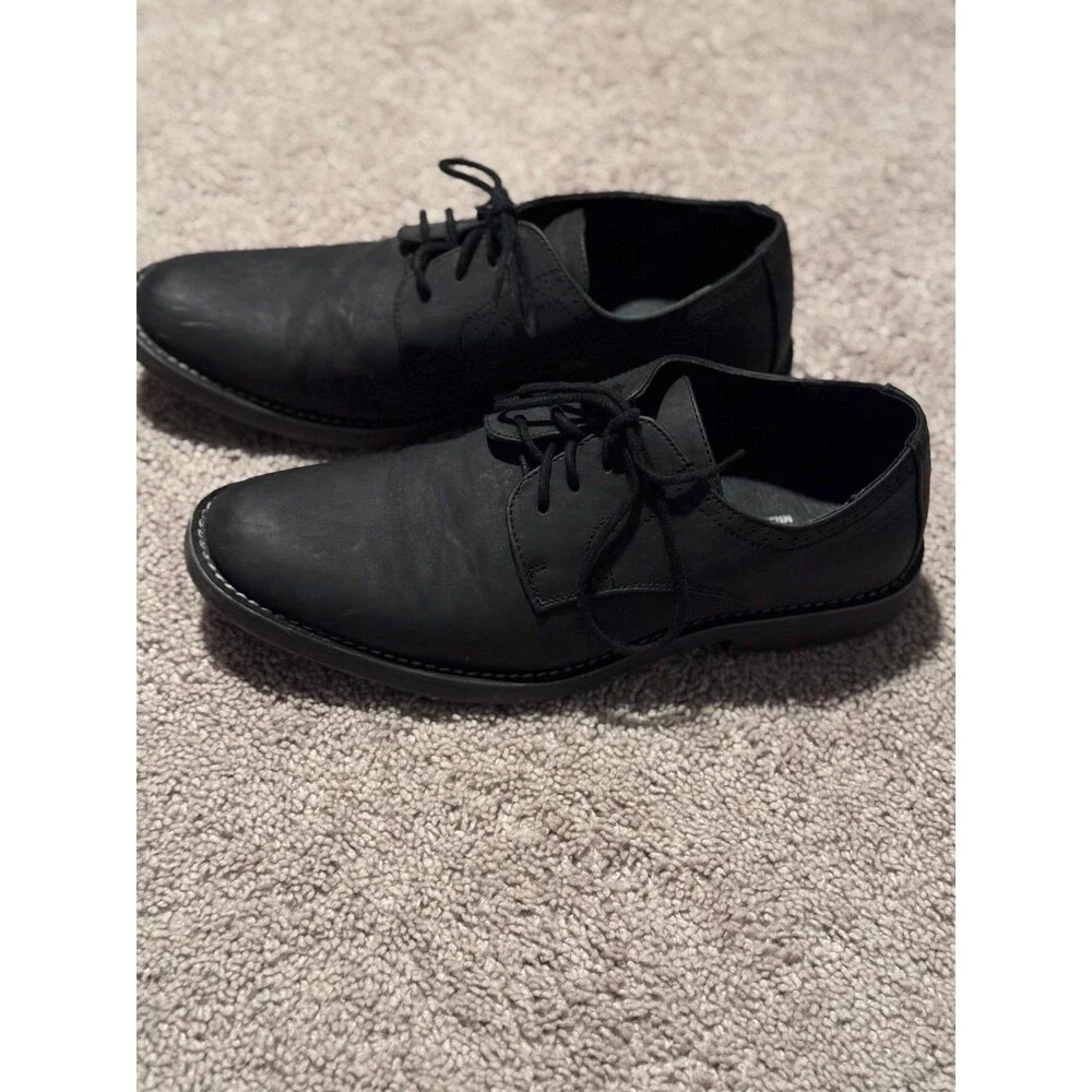 Jousen Milan Brand, Men’s Black Dress Shoes, Size 9 Footwear